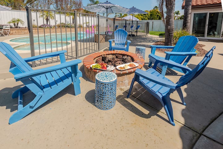 Villa Descanso: 15 min to beach, heated pool, BBQ!