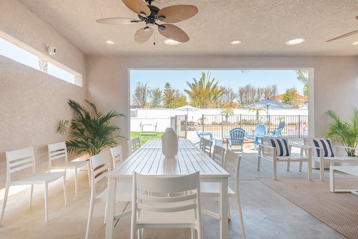 Villa Descanso: 15 min to beach, heated pool, BBQ!